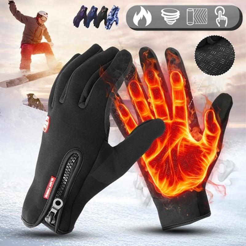 Guantes de hombres DIYOS™ Winter Gloves – Unisex Premium Waterproof Touchscreen Gloves Black / S - DiyosWorld