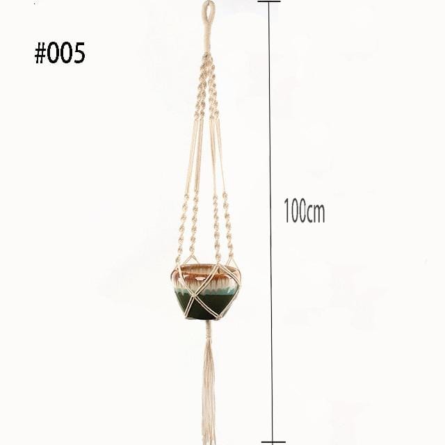 Hanging Baskets Handmade Macrame Plant Hanger 005 - DiyosWorld