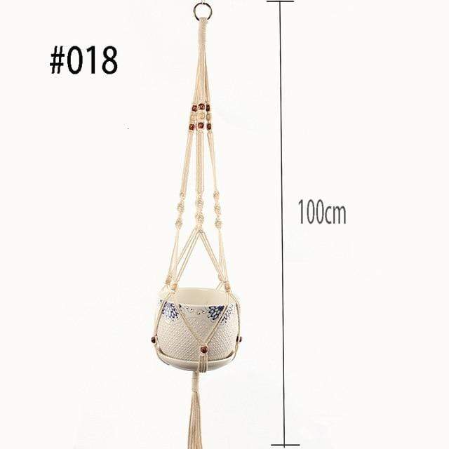 Hanging Baskets Handmade Macrame Plant Hanger 018 - DiyosWorld