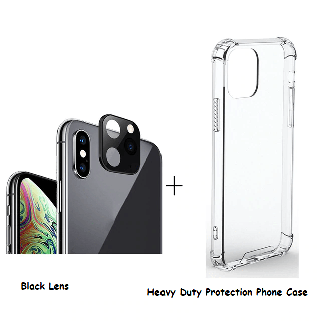 Home Lens (Change to iPhone 11) Black / iPhone X or XS / With Case - DiyosWorld
