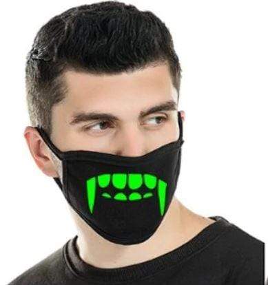 Home Glow In Dark Face Masks [2 PCS] Bloody [2 PCS] - DiyosWorld