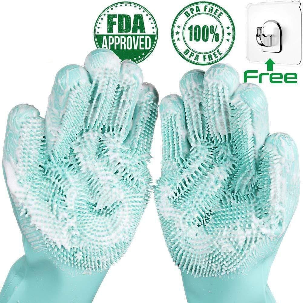 Household Gloves Multipurpose Magic Scrubber Gloves (Pair) - DiyosWorld
