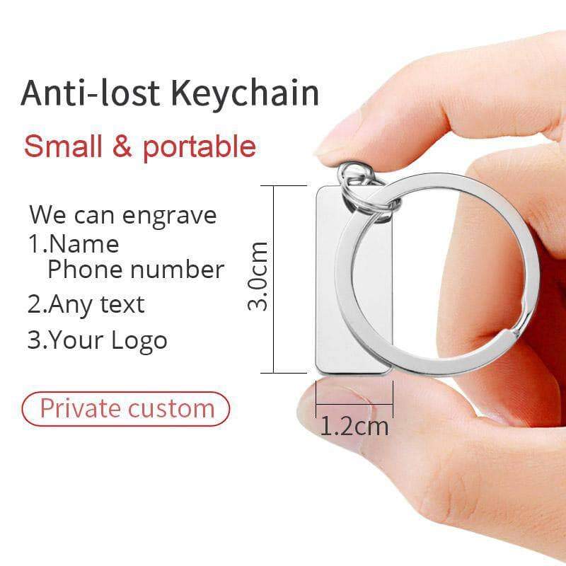 Key Chains Custom Engraved Antilost Keychain - DiyosWorld