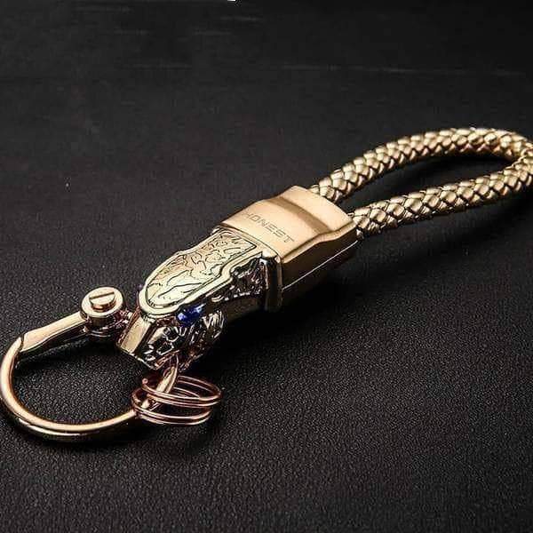Key Chains Luxury Leopard Face Keychain - DiyosWorld