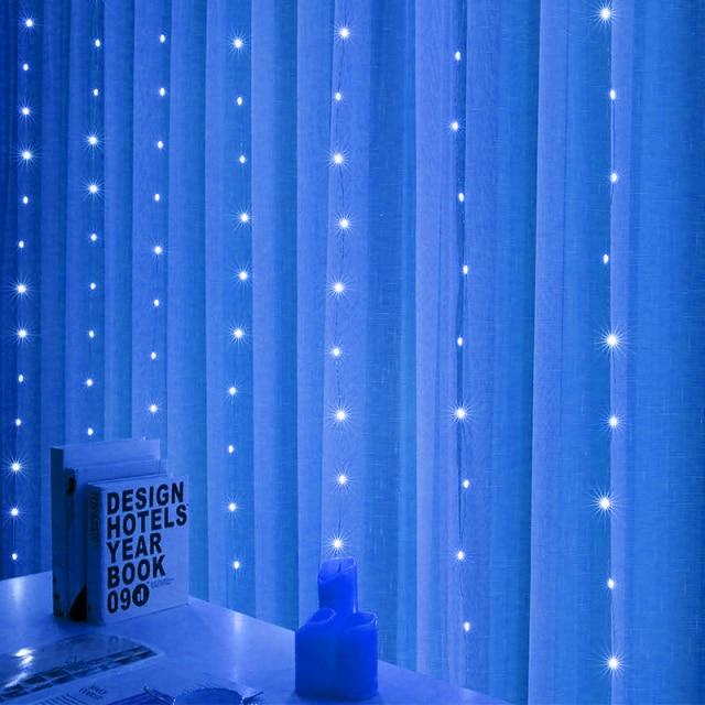 LED String DIYOS™ LED String Lights Blue With Remote / 1M X 3M 105LED - DiyosWorld