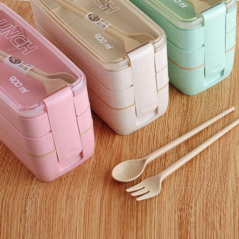 Lunch Boxes Wheat Straw Lunch Box - DiyosWorld