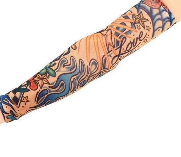 Men's Arm Warmers UV Protection Cool Tattoo Sleeve Love Sleeve Tattoo - DiyosWorld