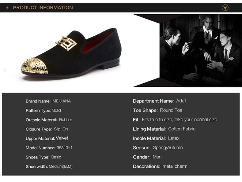 Men's Casual Shoes Gold Plated Designer Shoes - DiyosWorld