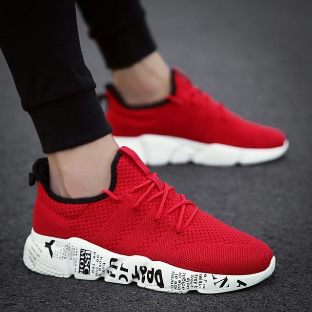 Men's Casual Shoes Breathable Casual/Trainers/Sneaker Shoes Red / 7.5 - DiyosWorld