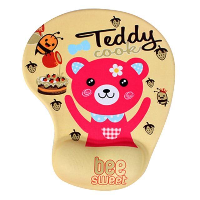 Mouse Pads DIYOS™ Cute Ergonomic Mouse Pad TEDDY BUDDY - DiyosWorld