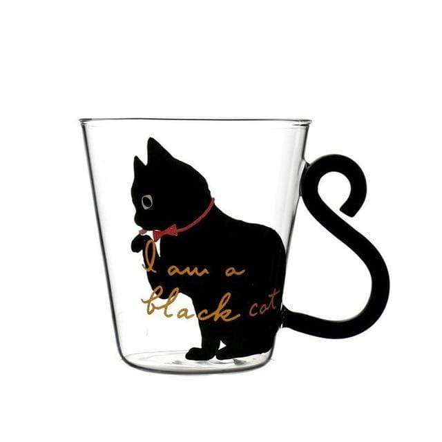Mugs Cute Cat Milk Coffee Mug Black Cat / 201-300ml - DiyosWorld