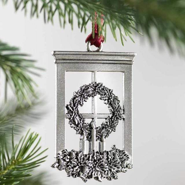 Pendant & Drop Ornaments DIYOS Solid Pewter Christmas Tree Ornament Window - DiyosWorld