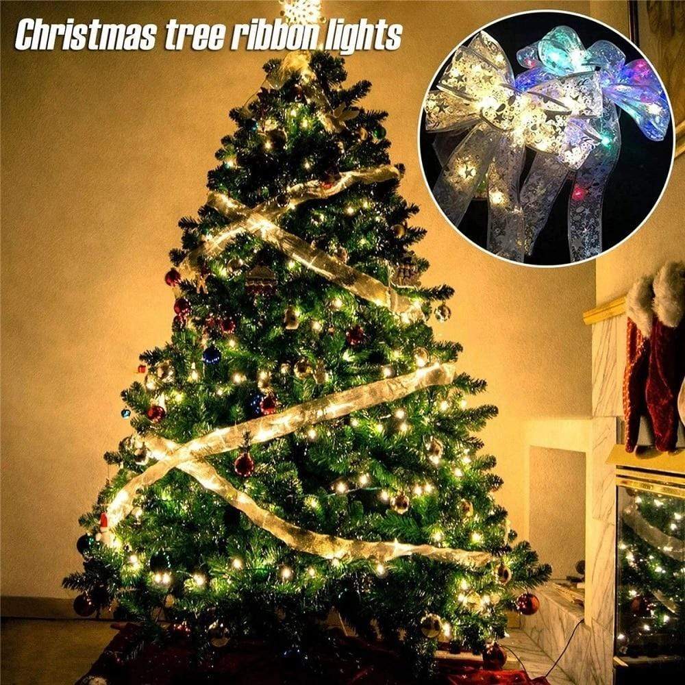 Pendant & Drop Ornaments Christmas Ribbon Fairy Lights - DiyosWorld