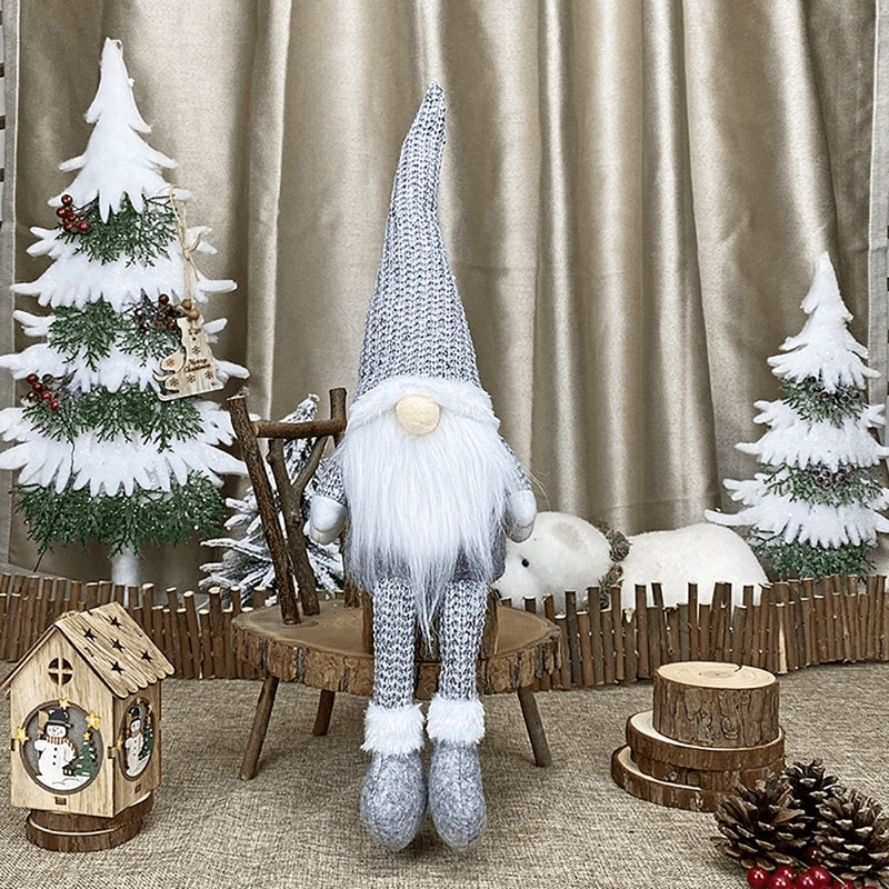 Pendant & Drop Ornaments Gnome Santa [BUY 2 GET 1 FREE] Grey with Grey Shoes - DiyosWorld
