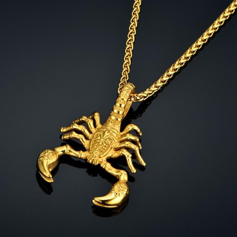 Pendant Necklaces Unique Punk Scorpion Pendant Necklace 50 CM / Gold - DiyosWorld