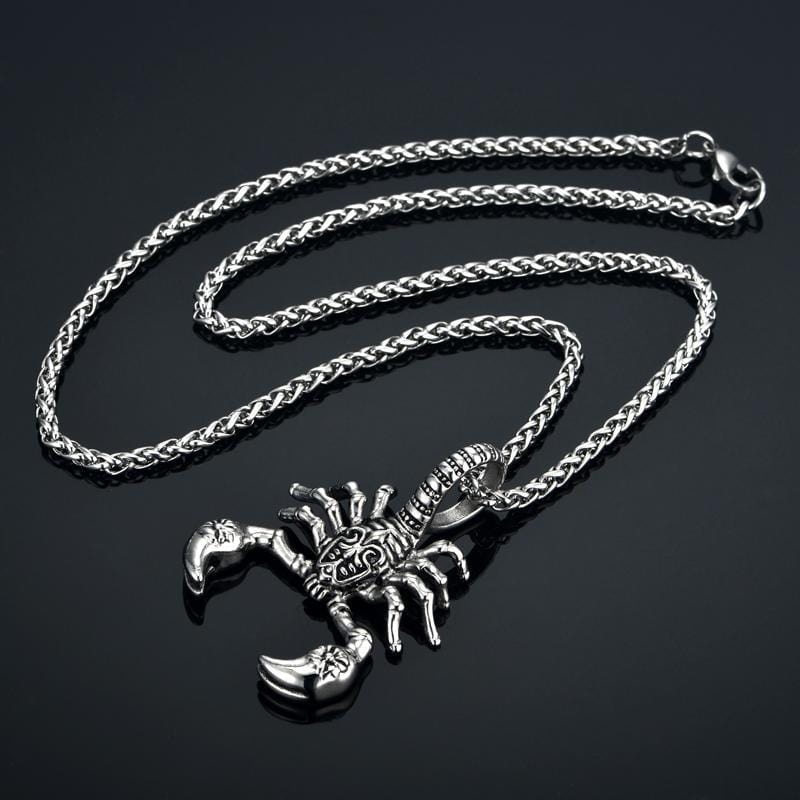 Pendant Necklaces Unique Punk Scorpion Pendant Necklace 50 CM / Silver - DiyosWorld