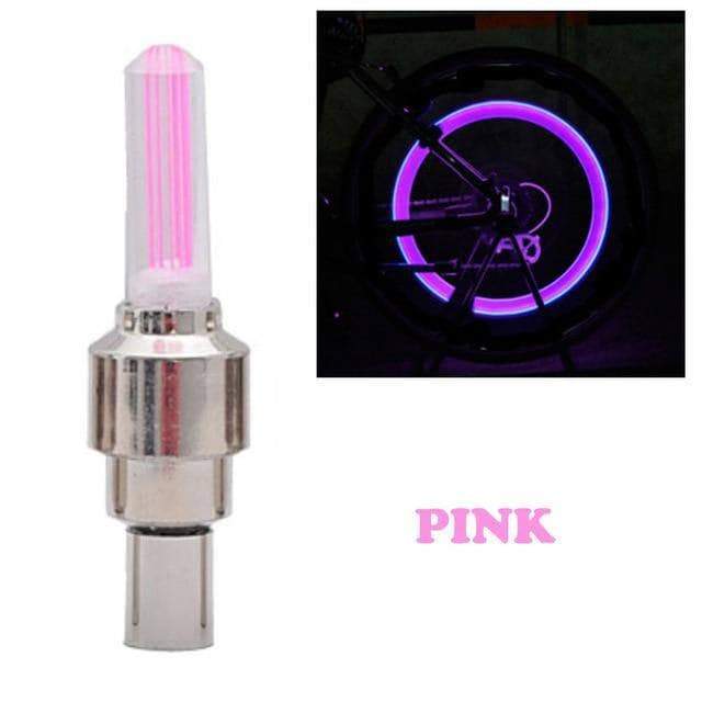 4PCS LED Wheel Cap Pink - DiyosWorld