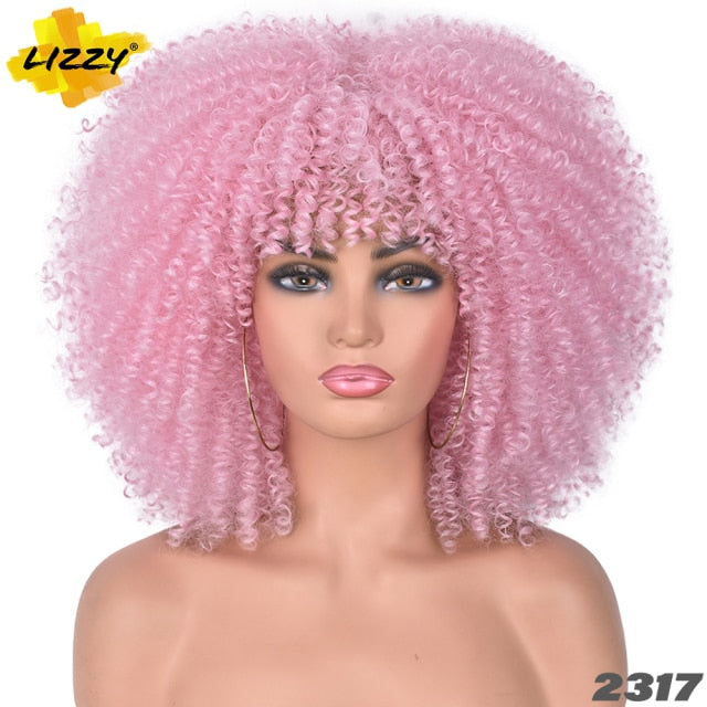 Short Hair Afro Kinky Curly Wigs