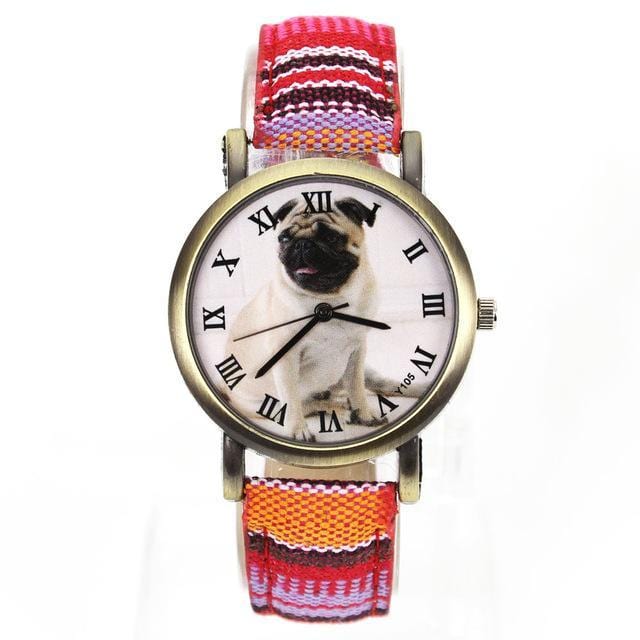 Quartz Watches Colourful Fashion Pug Watch 21 - DiyosWorld