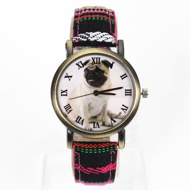 Quartz Watches Colourful Fashion Pug Watch 23 - DiyosWorld