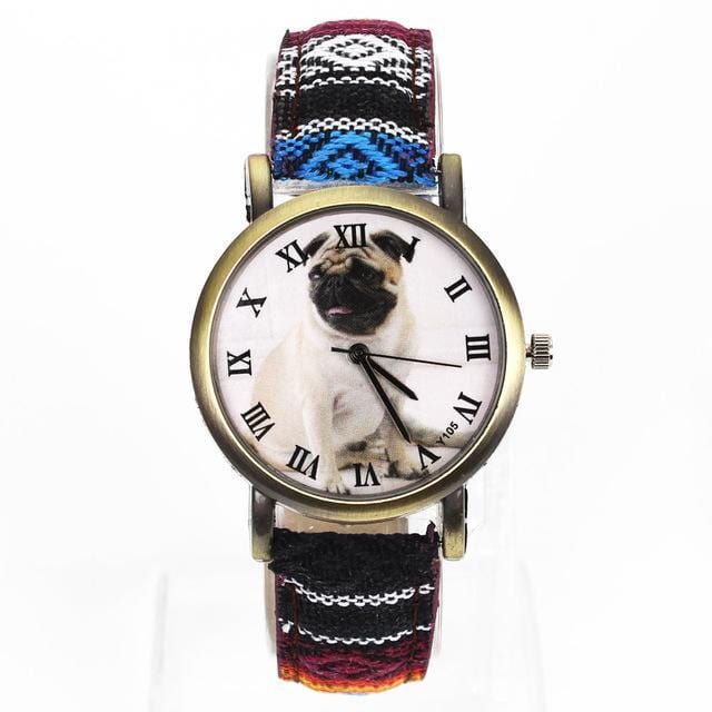Quartz Watches Colourful Fashion Pug Watch 25 - DiyosWorld