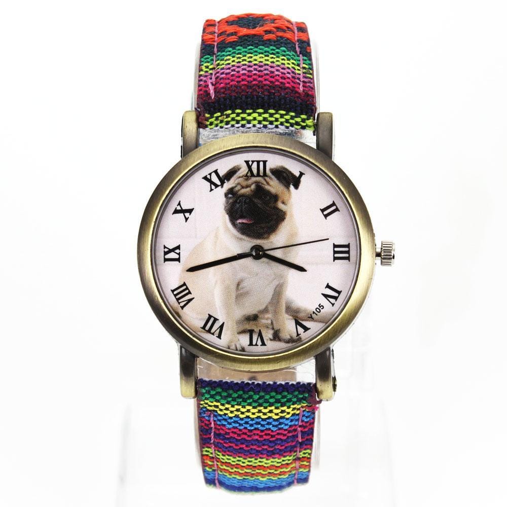 Quartz Watches Colourful Fashion Pug Watch - DiyosWorld