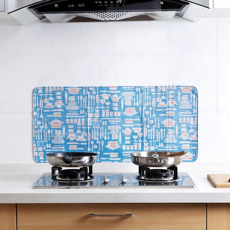 Racks & Holders Kitchen Oil Splash Guard Tableware - Blue - DiyosWorld