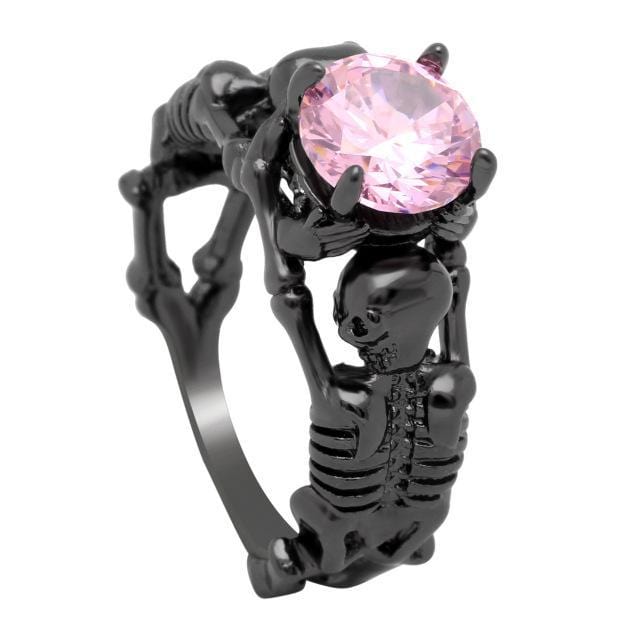 Rings Punk Style Elegant Skeleton Ring 5 / Pink - DiyosWorld