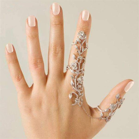 Rings Shiny Crystal Finger Art Ring - DiyosWorld