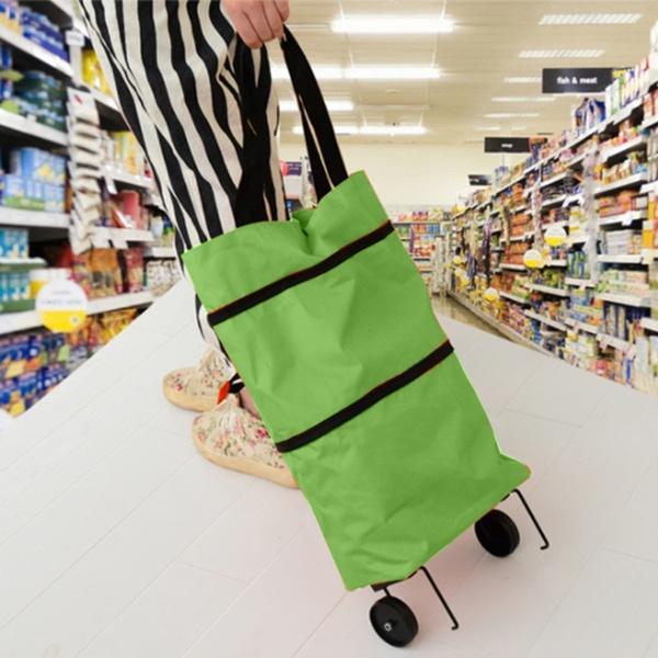 Shopping Bags WHEELIE Tote Shopping Bag Green - DiyosWorld