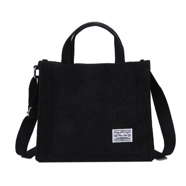 Shoulder Bags Corduroy Luxury Designer Handbag Black / 26x23x10cm - DiyosWorld