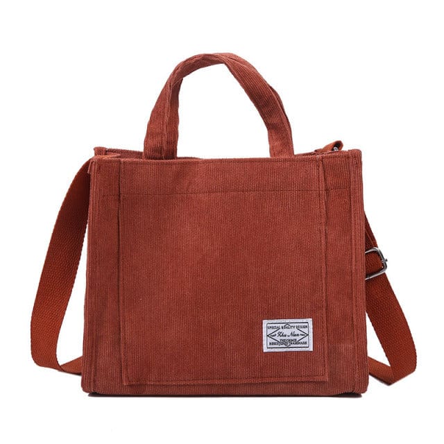Shoulder Bags Corduroy Luxury Designer Handbag Red / 26x23x10cm - DiyosWorld