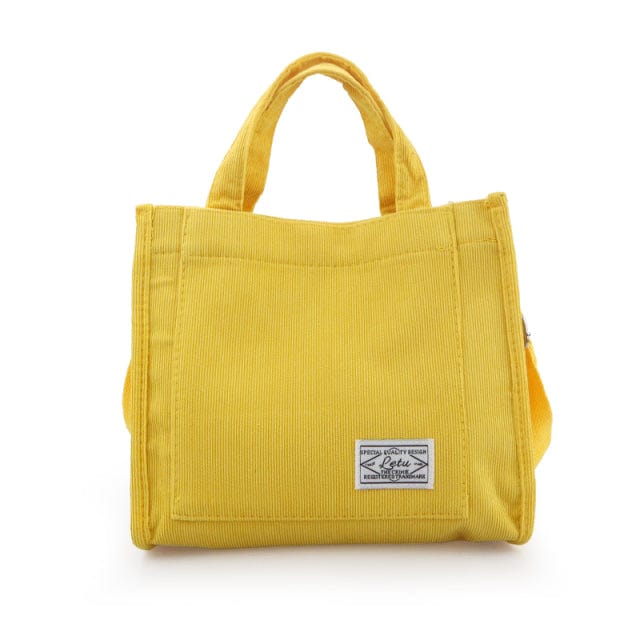Shoulder Bags Corduroy Luxury Designer Handbag Yellow / 26x23x10cm - DiyosWorld