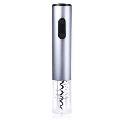 Electronic Wine Bottle Opener With Foil Cutter Silver Grey - DiyosWorld