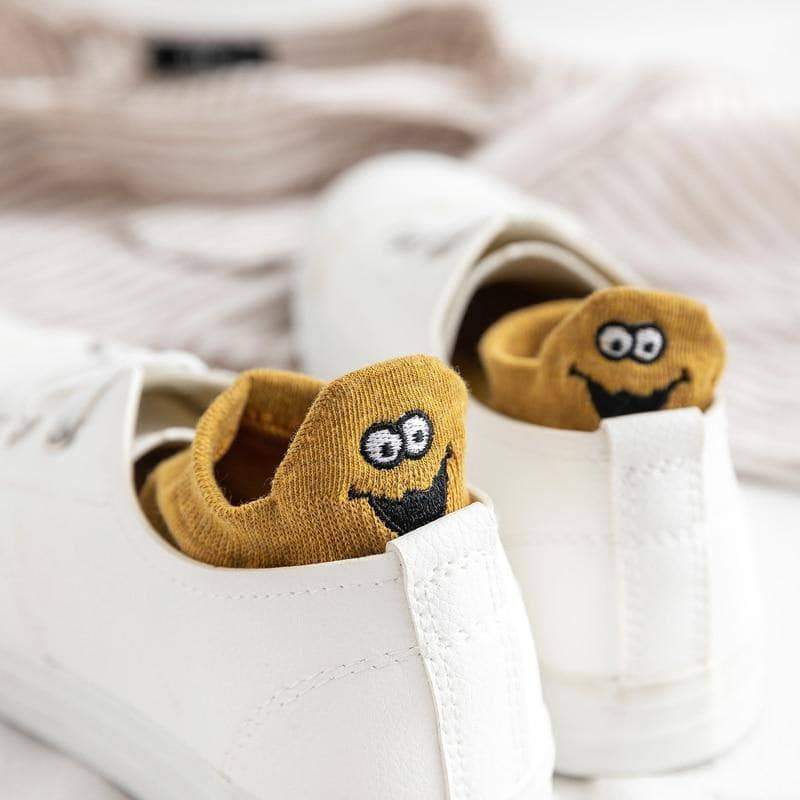 Socks Cute Emoji Socks Yellow - DiyosWorld