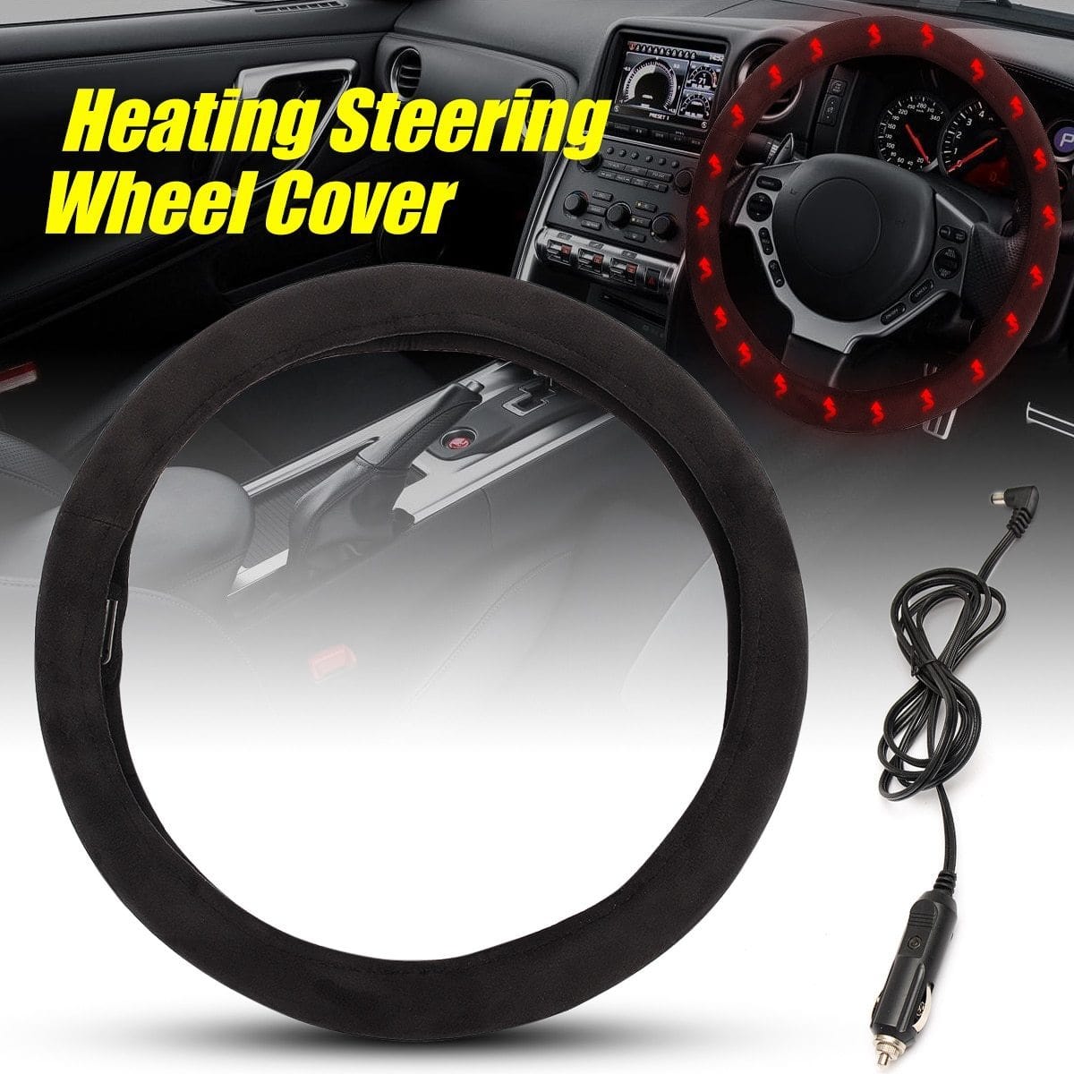 Steering Covers Heated Universal Car Steering Wheel Cover [50% OFF Today Only] - DiyosWorld