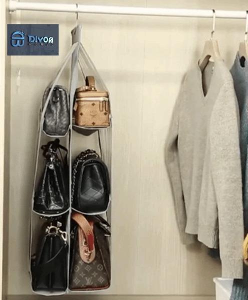 Storage Bags DIYOS Hanging Purse Organizer Black - DiyosWorld