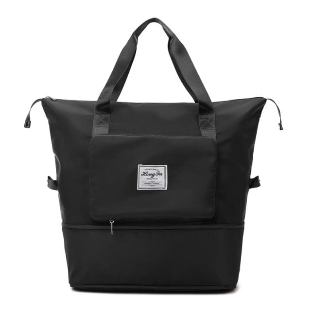 Storage Bags Large Capacity Folding Travel Bag BLACK - DiyosWorld