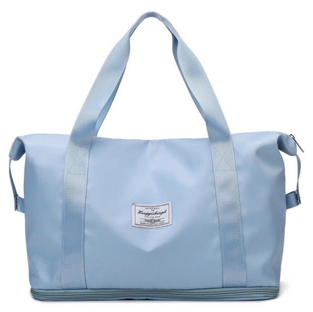 Storage Bags Large Capacity Folding Travel Bag Light Blue - DiyosWorld