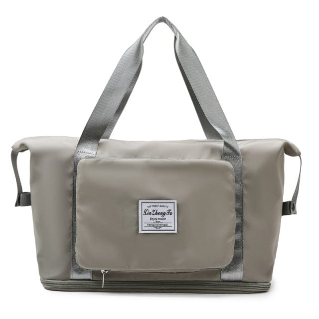 Storage Bags Large Capacity Folding Travel Bag Medium Gray - DiyosWorld