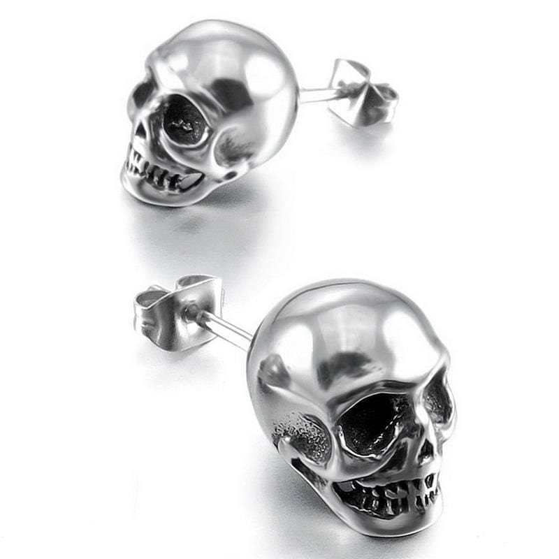 Stud Earrings Punk Skull Unisex Earrings - DiyosWorld