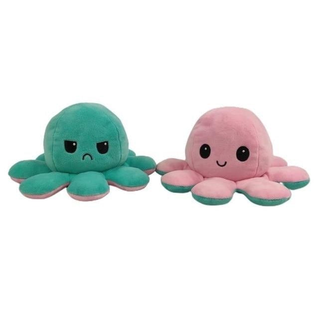 Stuffed & Plush Animals Reversible Plush Octopus Aqua & Light Pink - DiyosWorld