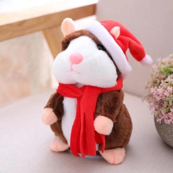 Stuffed & Plush Animals Diyos Kids™ Talking Hamster Dark Brown / With Cap - DiyosWorld