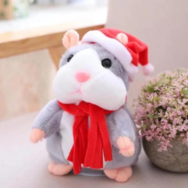 Stuffed & Plush Animals Diyos Kids™ Talking Hamster Gray / With Cap - DiyosWorld