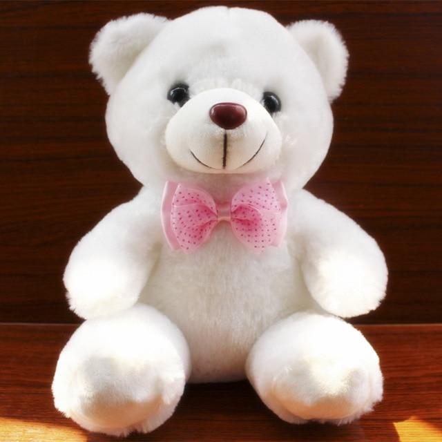 Stuffed & Plush Animals TALKING TEDDY™ Luminous Soft Bear Only Recording / White - DiyosWorld