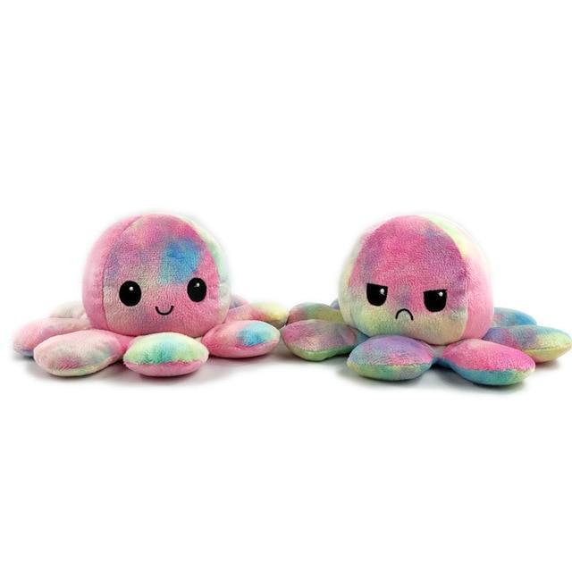 Stuffed & Plush Animals Reversible Plush Octopus Rainbow - DiyosWorld