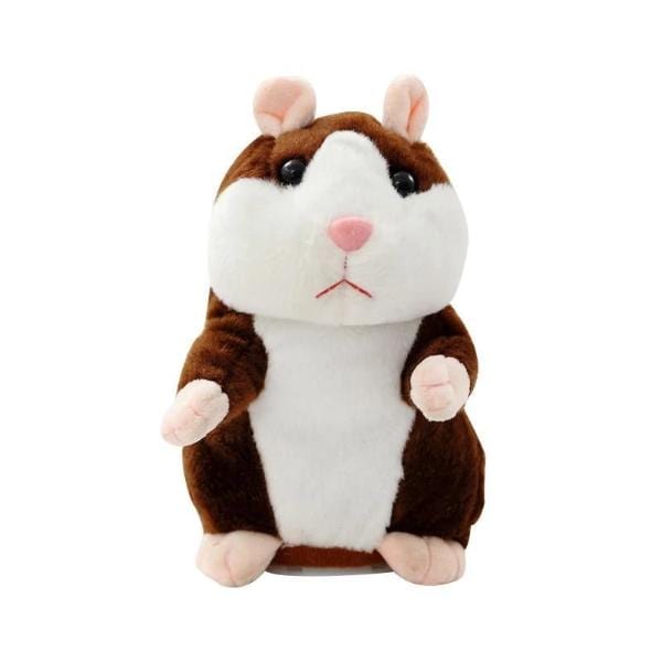 Stuffed & Plush Animals Diyos Kids™ Talking Hamster Dark Brown / Without Cap - DiyosWorld