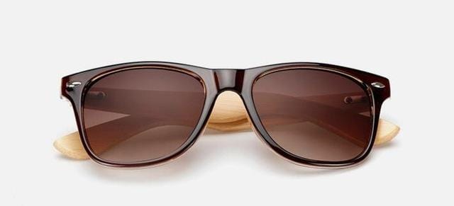 Sunglasses Luxury Retro Hippy Wooden Sunglasses brown - DiyosWorld
