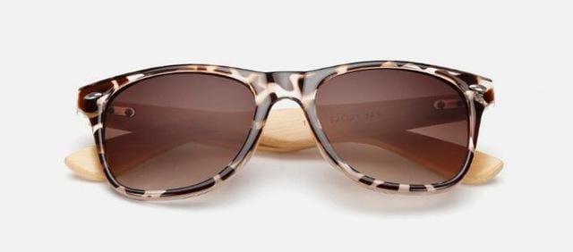 Sunglasses Luxury Retro Hippy Wooden Sunglasses Leopard 2 - DiyosWorld