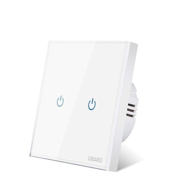 Switches DIYOS™ Crystal Glass Touch Switch White Two Touch - DiyosWorld